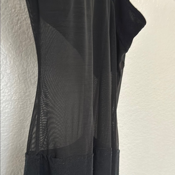 BASIC USA DownEast Black Sheath Halter Maxi Dress size S - Picture 6 of 7